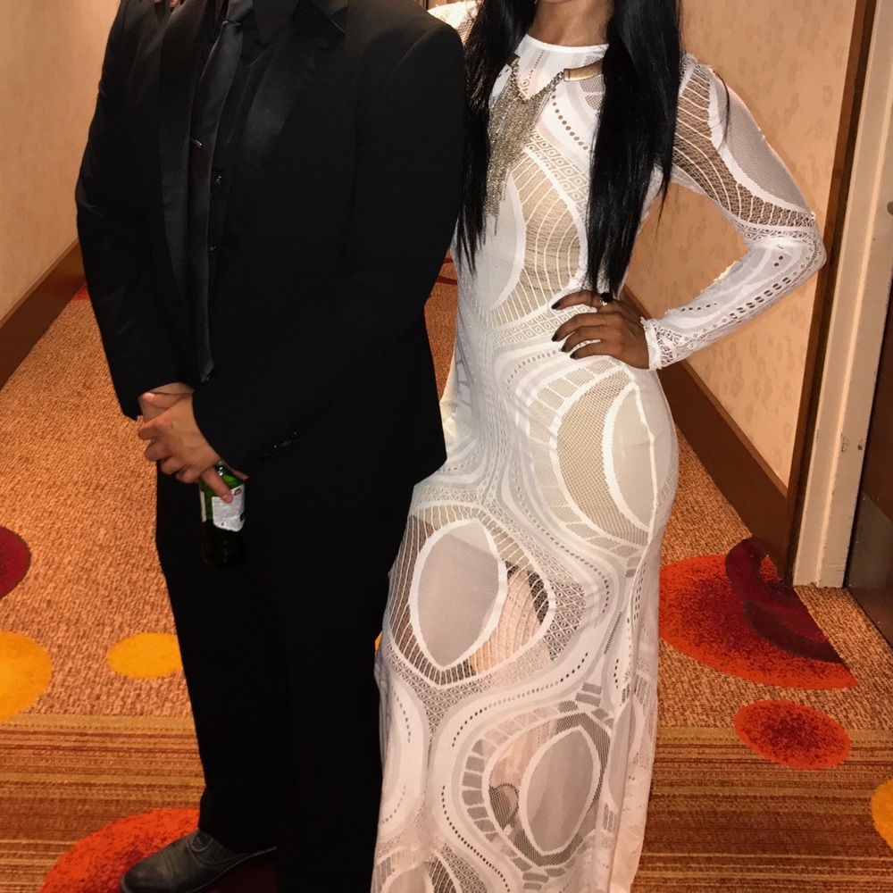 White sexy gown